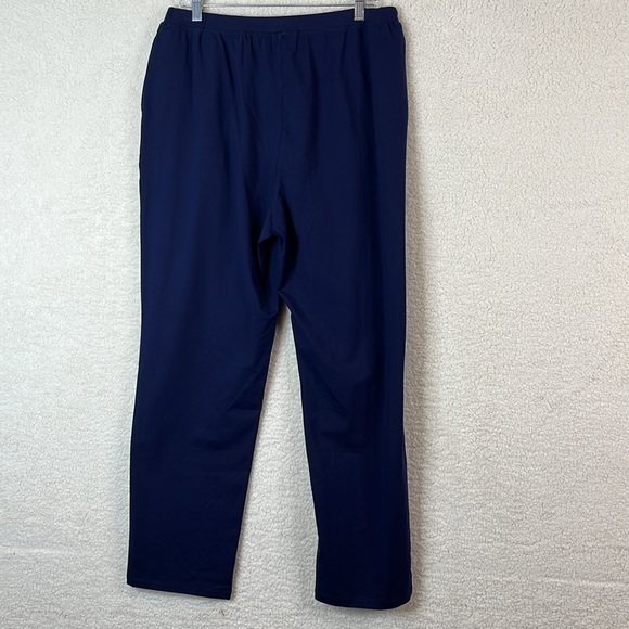 NWT Avenue Womens Navy Knit Stretch Straight Pants 0X PLUS SIZE - Picture 4 of 9